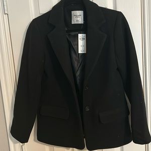 Abercrombie Women's Heavyweight Wool-Blend Blazer Coat